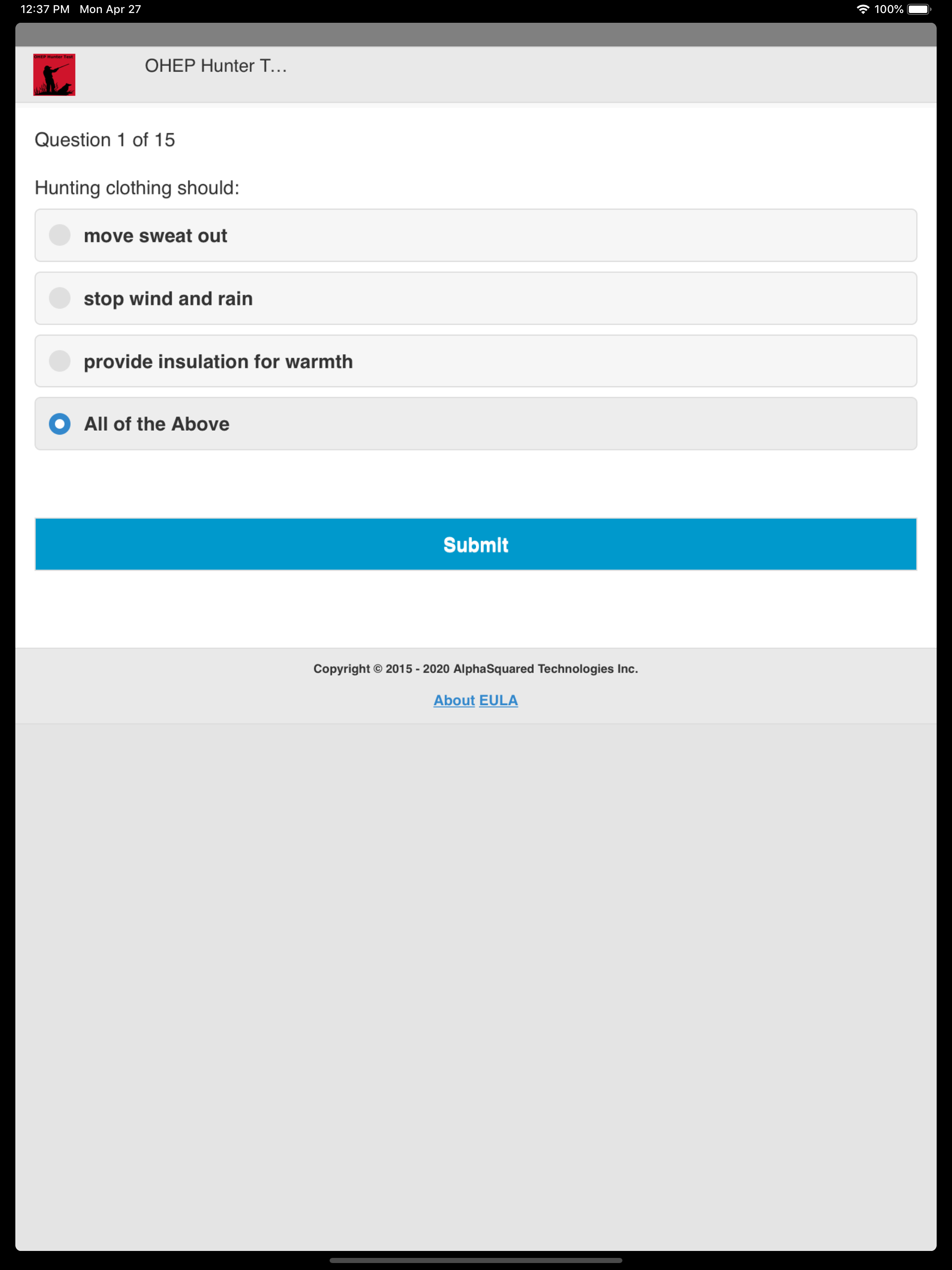 OHEP Hunter Test screenshot 8