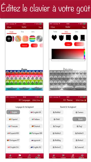 Capture d'écran de K+ Clavier Plus - Personnalise sur iPhone 3