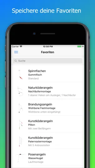 Screenshot von MyRigs - Montagen Für Angler auf dem iPhone 7