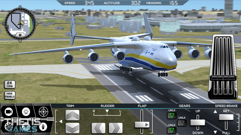 #1. Flight Simulator FlyWings 2017 (iOS) 由: Thetis Consulting