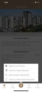 Vantage Residents App screenshot #3 for iPhone