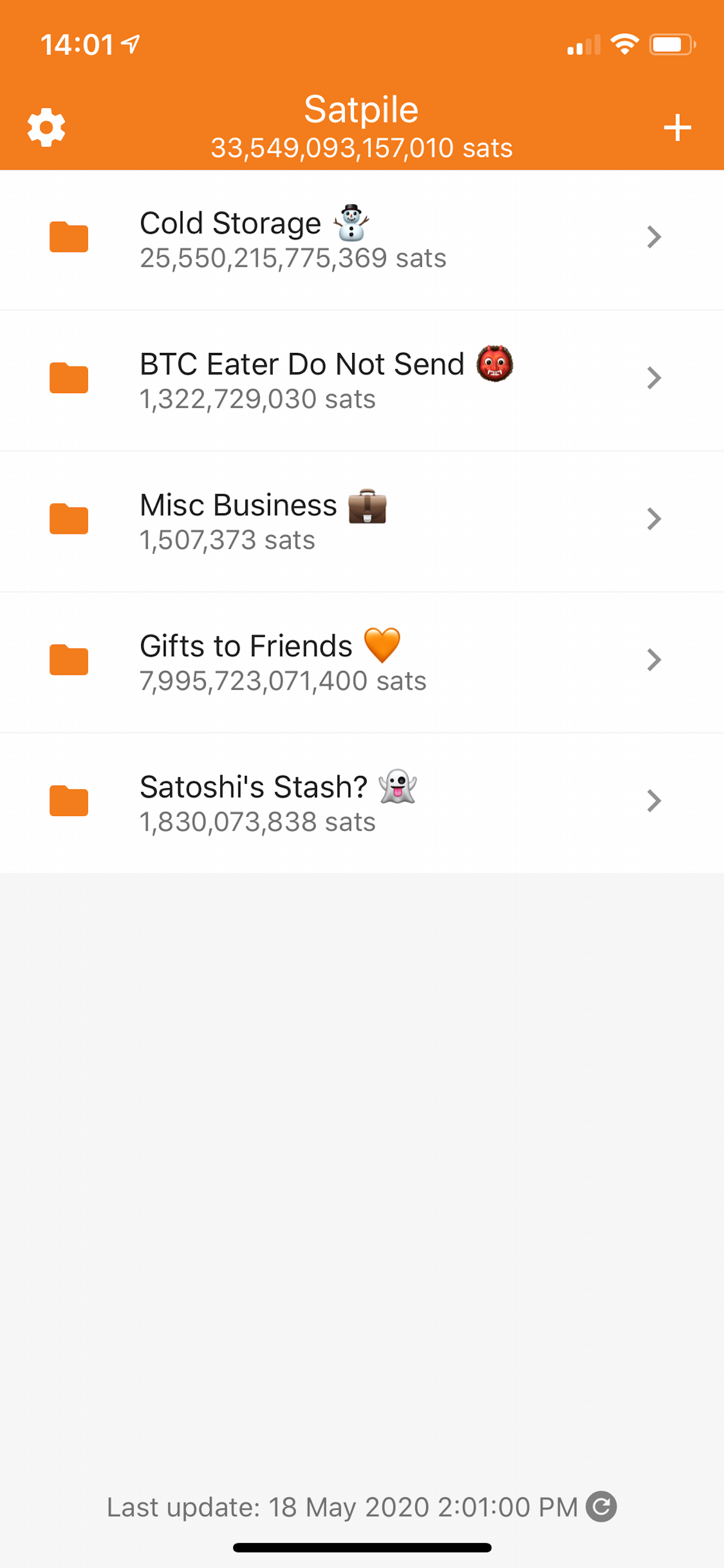 Satpile - BTC Balance Tracker