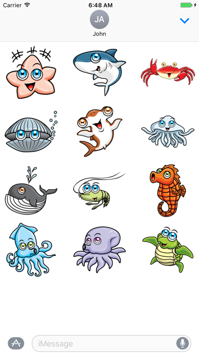 Screenshot #2 pour Sticker Me: Cool Sea Animal