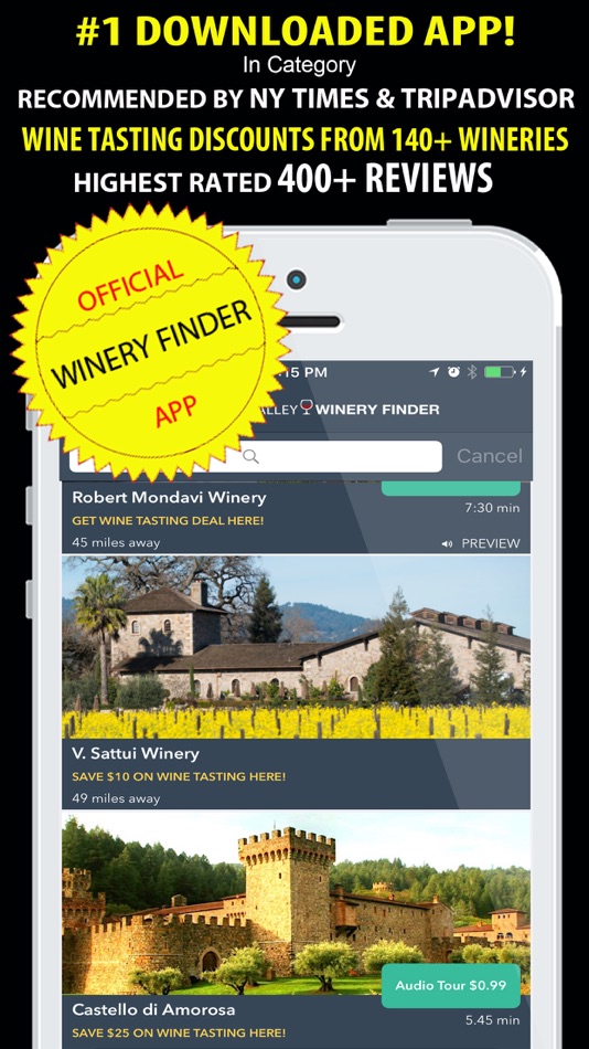 Napa Valley Winery Finder REAL - 7.0 - (iOS)