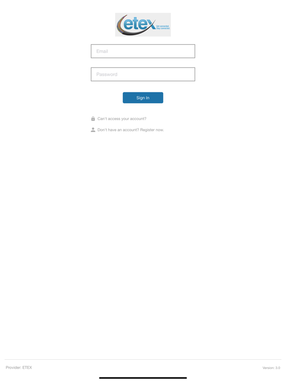 MyEtex iPad screenshot 1 - Utilities app