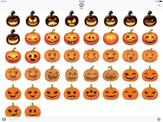 Screenshot #4 pour Pumpkin Emoji Stickers