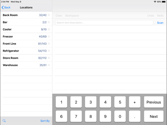OCMobile - Inventory iPad screenshot