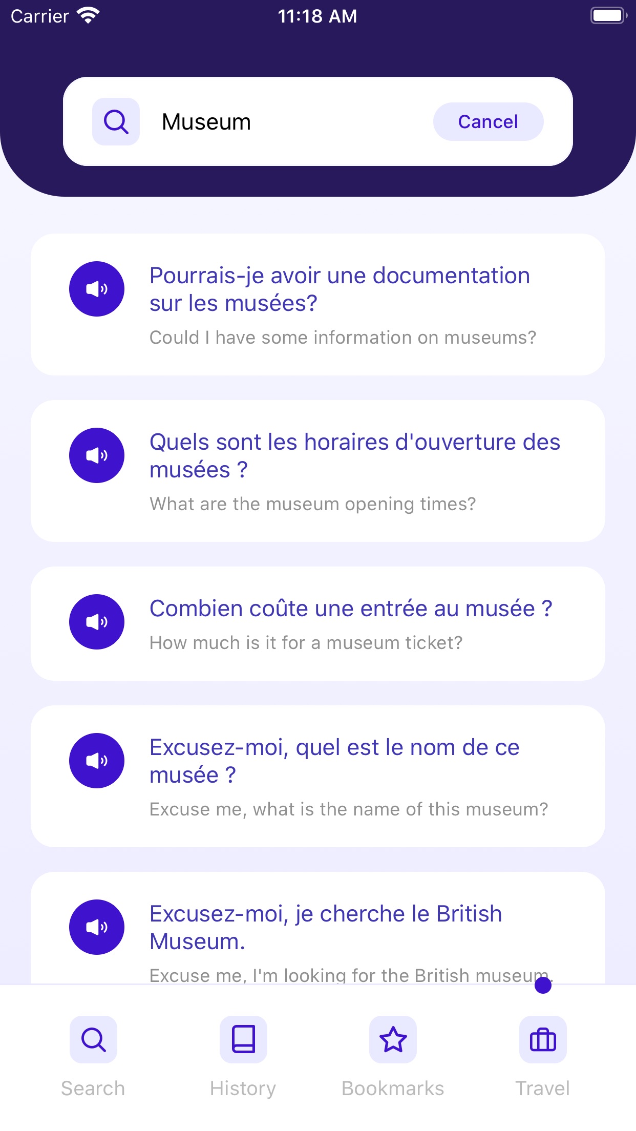 Screenshot 4 of French~English Dictionary