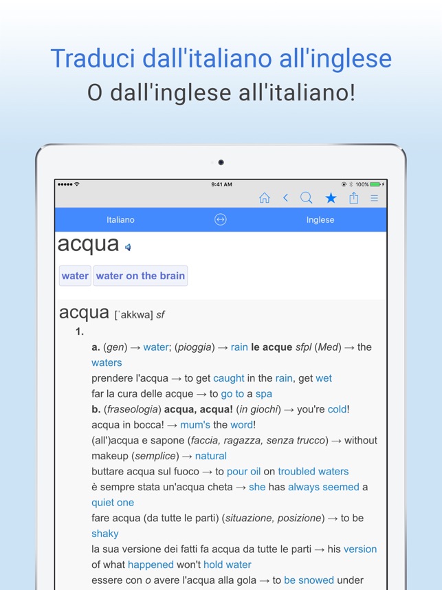 Dizionario Italiano-Inglese. su App Store
