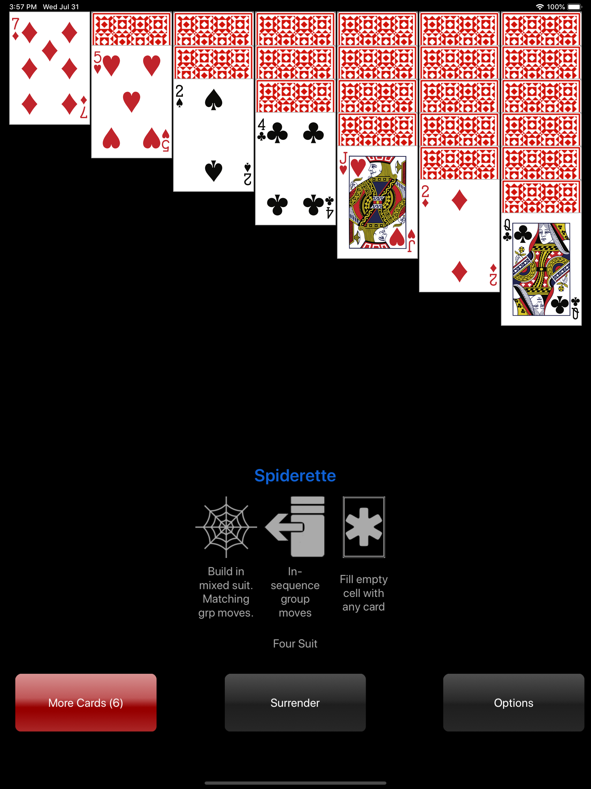Spiderette Classic Solitaire