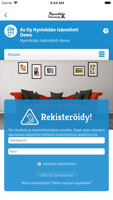 Screenshot #1 pour Hyvinkään Isännöinti