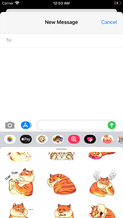 Screenshot #3 pour Adorable Tiger Stickers HD