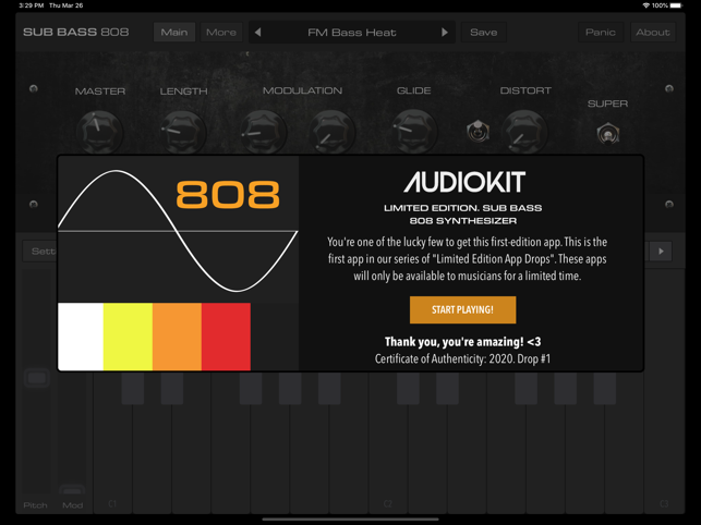 ‎LE01 | Bass 808 Synth + AUv3 Screenshot