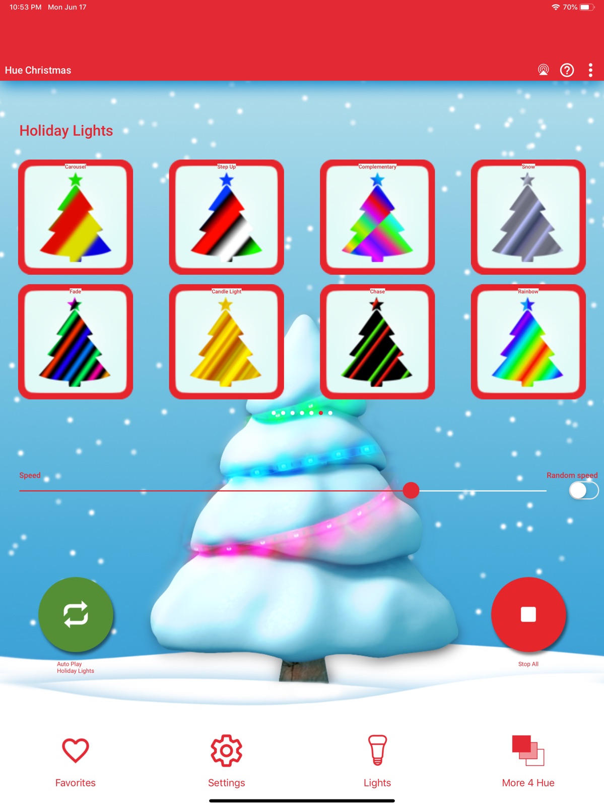 Hue Christmas for Philips Hue ipad screenshot 3