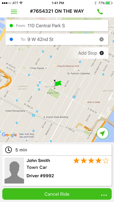 Bernice Car Service Screenshot