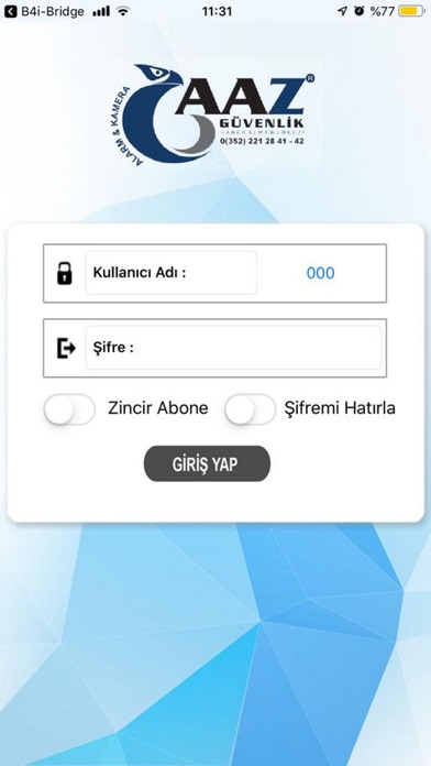 Screenshot #1 pour AAZ Alarm