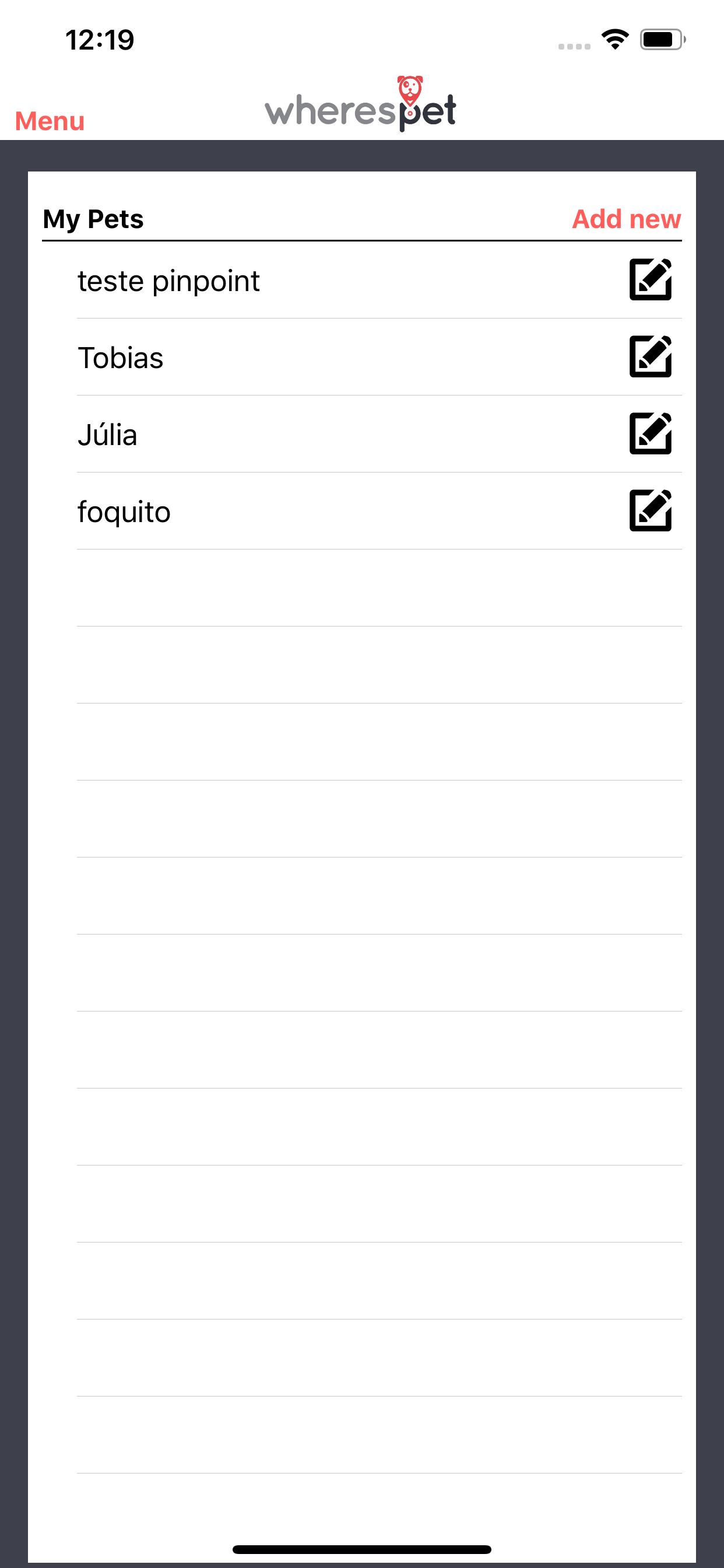 Wherespet screenshot 3