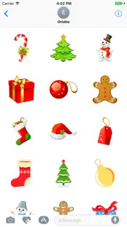 animated christmas emojis pack iphone screenshot 1
