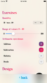 Mental arithmetic with MiCa screenshot