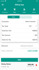 Billing App screenshot