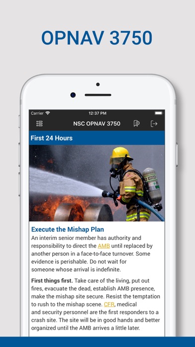 Naval Safety Center Screenshot