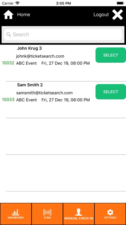 TicketSearch Scanning App