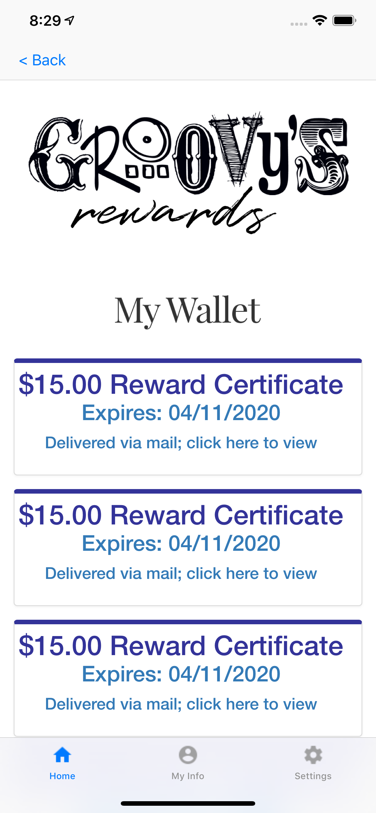 Groovy's Rewards