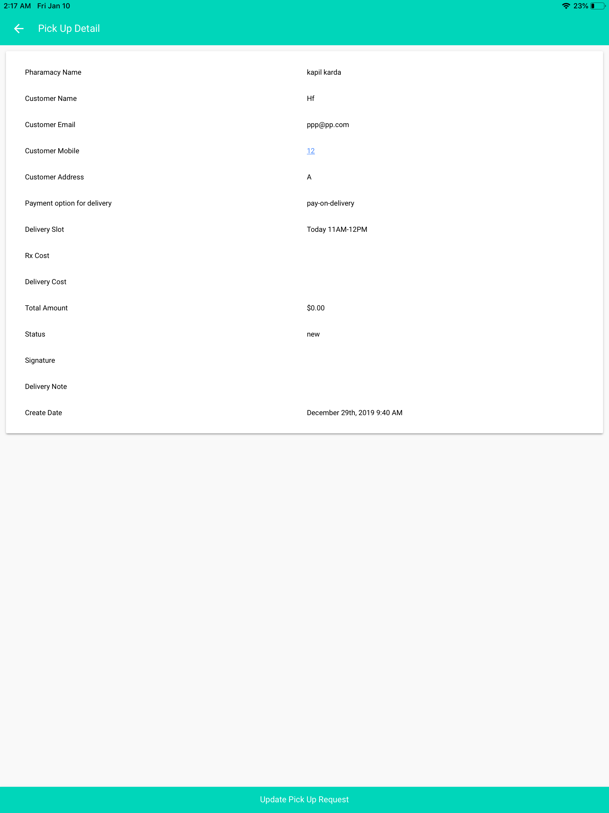 MediDelivery Driver screenshot 9