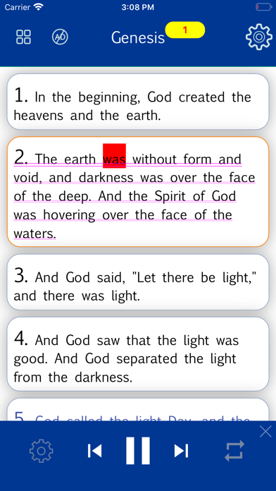 Screenshot #3 pour Red Letters King James Version