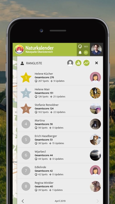 Naturkalender Oberösterreich Screenshot