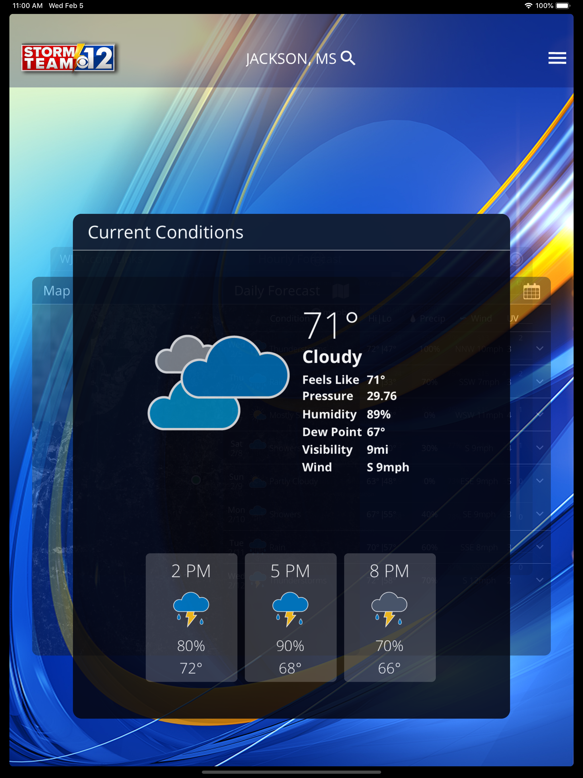 WJTV Weather screenshot 4