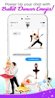How to cancel & delete ballet dancing emoji stickers 1