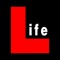 The Icon for the App has a big red L on a black background with smaller letters IFE in white making up the word LIFE
