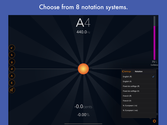 Tuna Pitch - chromatic tuner iPad screenshot 4 - Music app