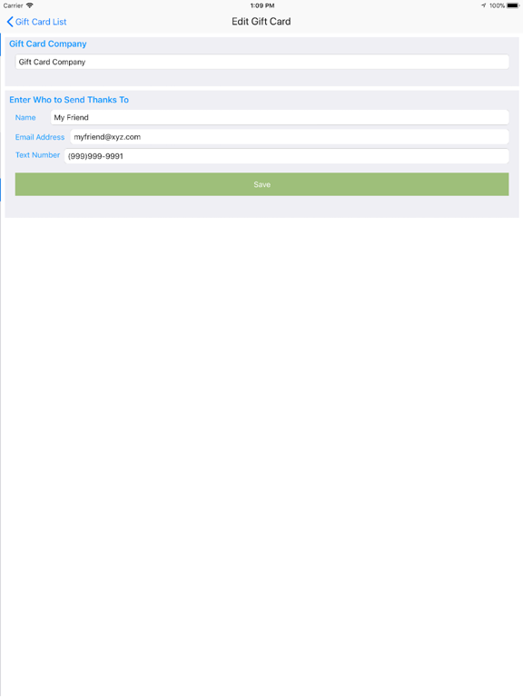 Screenshot #5 pour Gift Card Thanks