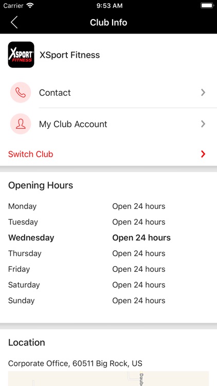 XSport Fitness Member App