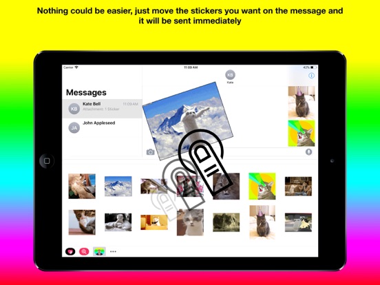 Screenshot #2 for Animated Cat Stickers .