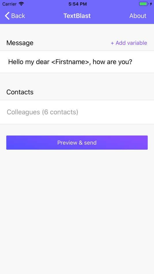 #1. TextBlast Bulk SMS (iOS) 由: Sandoche Adittane
