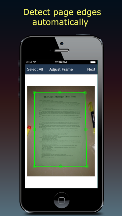 FastScanner : Quickly scan images plus books plus receipts into PDF document file screenshot 2