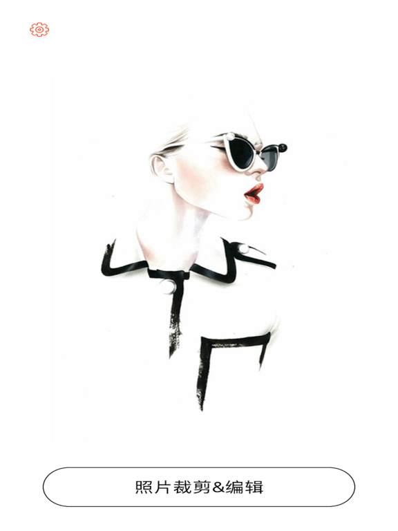 图片裁剪 (PhotoCrop) - 照片编辑，滤镜，特效 iPad screenshot 4 - Photo & Video app