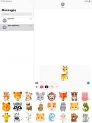 animal kids stickers ipad capturas de pantalla 1
