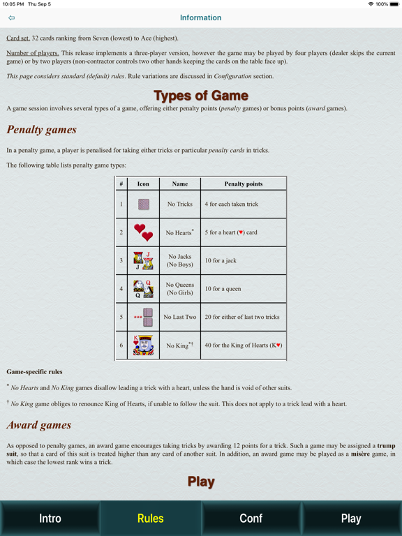 King Solo (Preferans-style) iPad screenshot