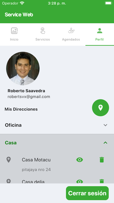 Service Web Screenshot