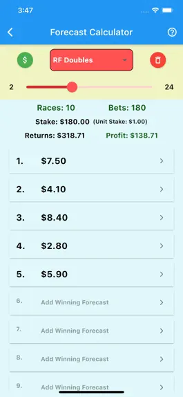 Game screenshot Greyhound Betting Calculator apk