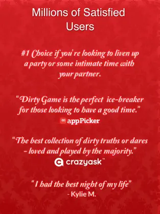 Captura de Pantalla 5 Dirty Game - Hot Truth or Dare iphone