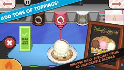 Screenshot 4 di 5 di Papa's Scooperia To Go!