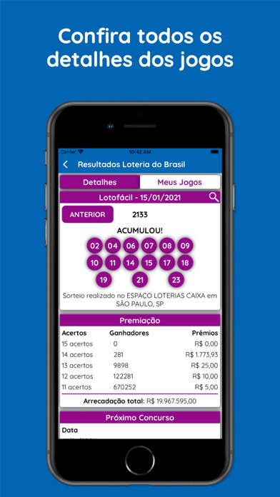 Resultados Loteria do Brasil Screenshot