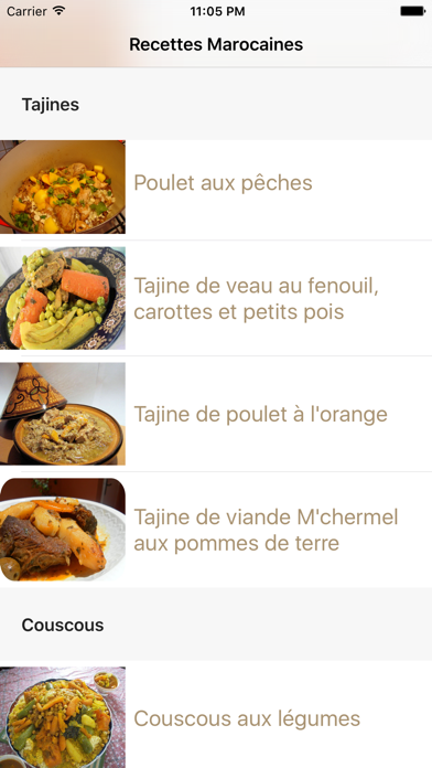 Screenshot #3 pour Cuisine Marocaine (sans internet)