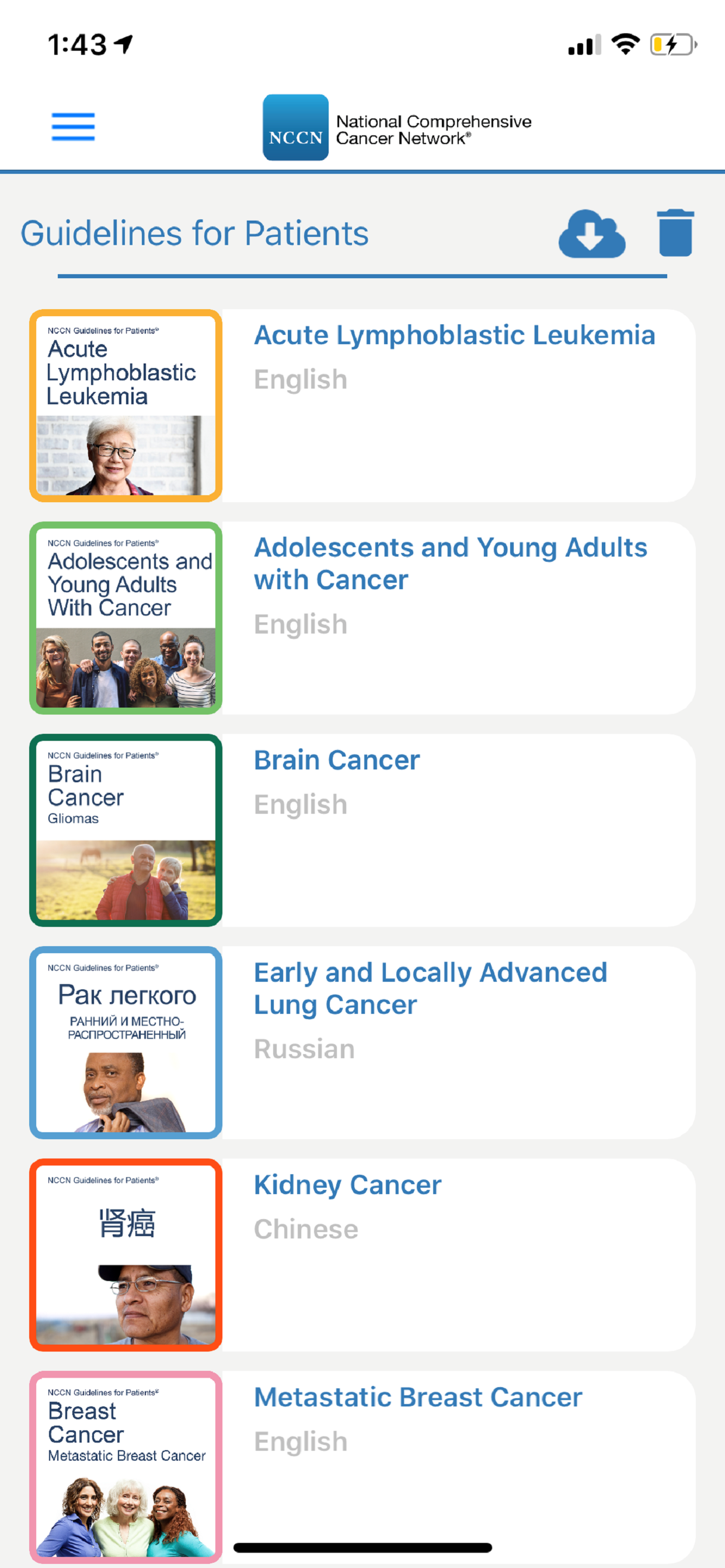 NCCN Patient Guides for Cancer