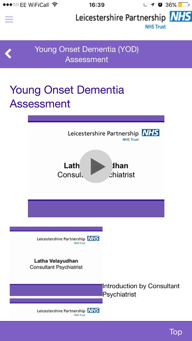 Young Onset Dementia YOD